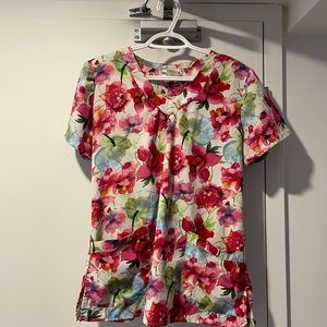 White Cross Ladies Scrub Top.